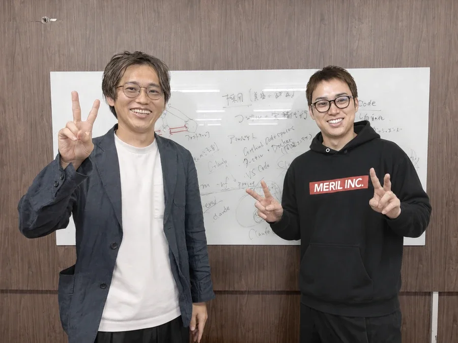 合同会社B・Cの中野谷一貴様（左）と、1on1講師の中島大介（右）